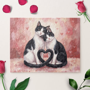 Tuxedo Cats Valentine's Day Puzzle