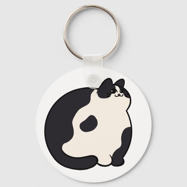 Tuxedo CHONK Keychain (Front)