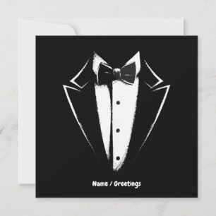 Tuxedo Classic Party Funny Concert Festival Design Invitation