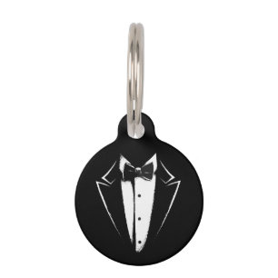 Tuxedo Classic Party Funny Concert Festival Design Pet ID Tag