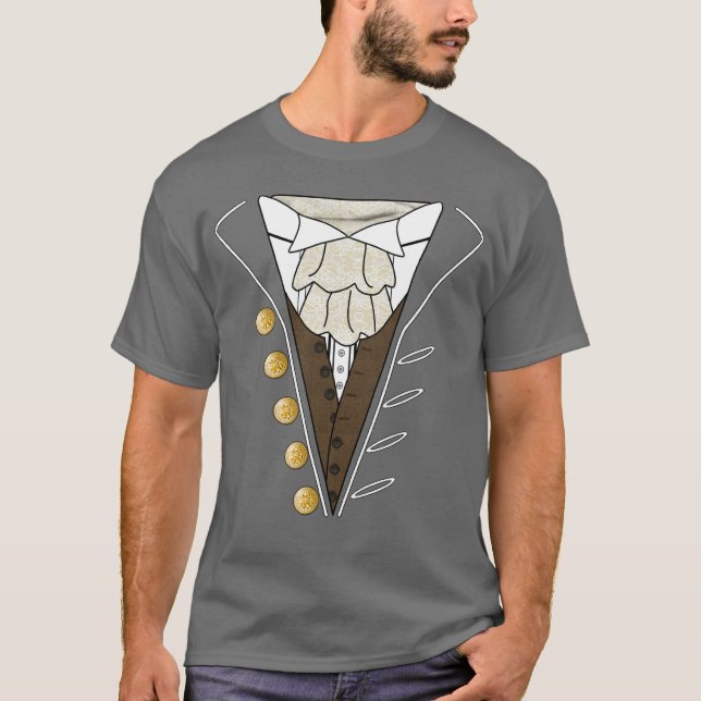 Tuxedo Cravat Original T-Shirt Grey (Front)
