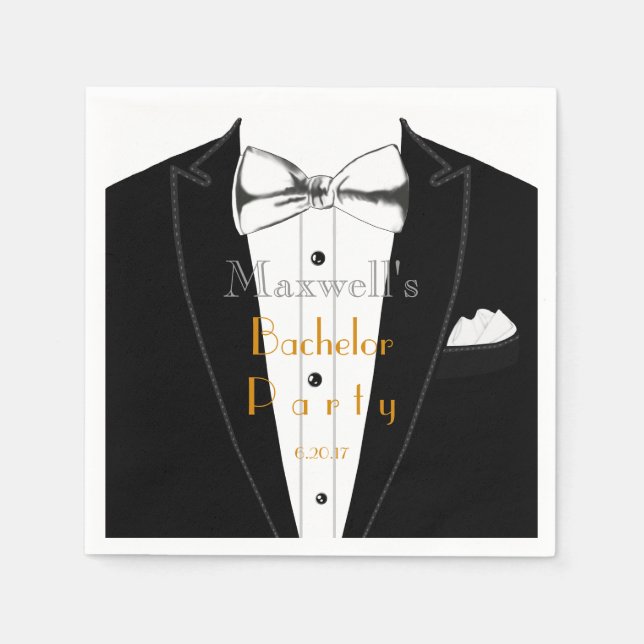 Tuxedo event napkins (Front)
