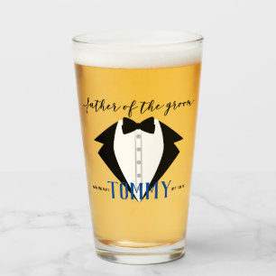 Tuxedo Father Of The Groom Thank You Gift Pint Glass