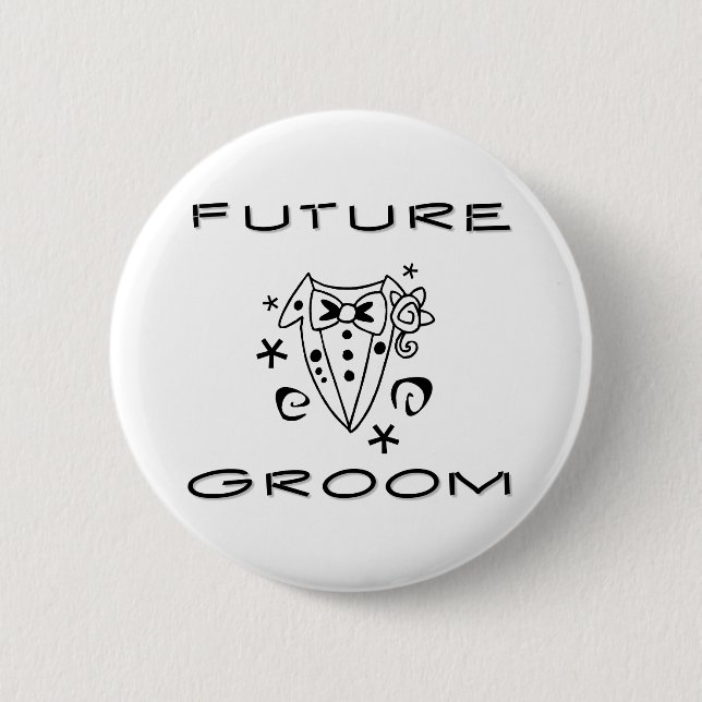 Tuxedo Future Groom Pinback Button (Front)