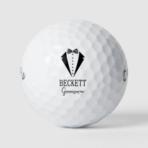 Tuxedo Groomsman Golf Balls