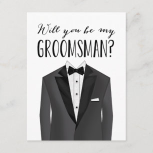 Tuxedo Groomsman Groomsman Invitation