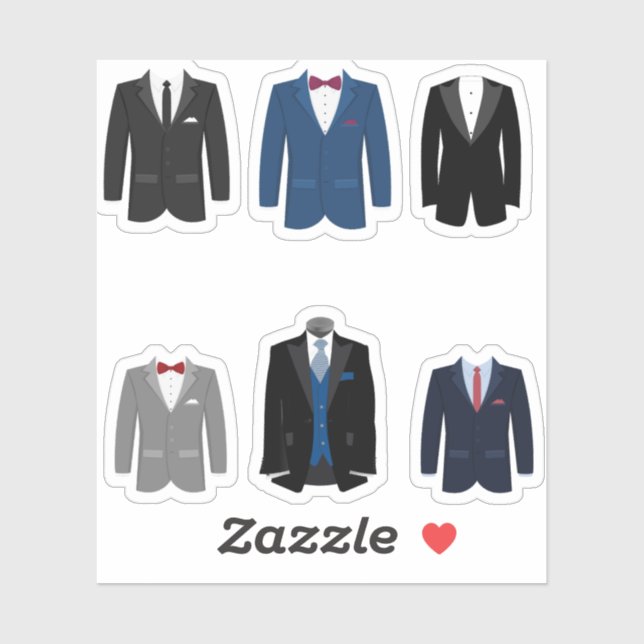 Tuxedo Jacket Stickers (Sheet)