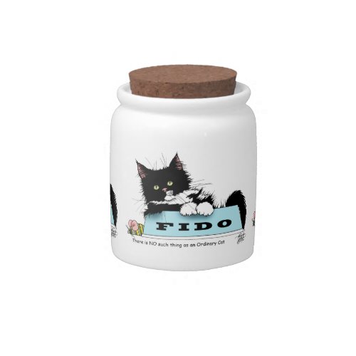 Tuxedo Kitten Dogs Bowl Candy Jar