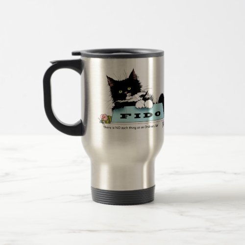 Tuxedo Kitten Dogs Bowl Travel Mug