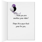 Tuxedo kitten hiding behind grass cards (Inside (Right))