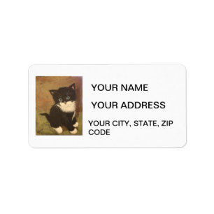 Tuxedo Kitten Label