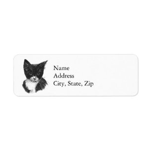 Tuxedo Kitten Label
