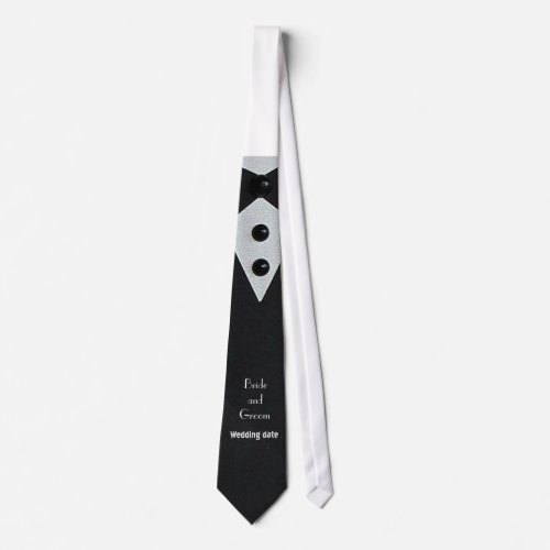 âœTuxedo Lookâ Groomâs Wedding Tie