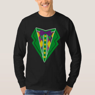 Tuxedo Mardi Gras Carnival Party Men Boys Kids Out T-Shirt