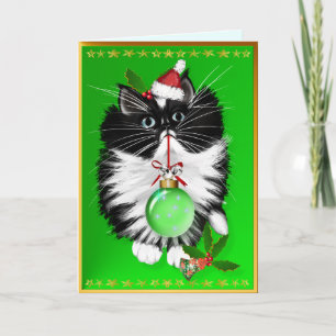 Tuxedo Merry Christmas Card