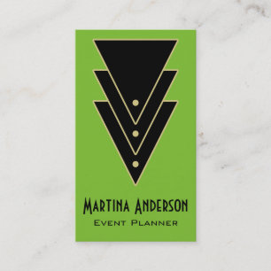 Tuxedo Modern Art Deco Business Card