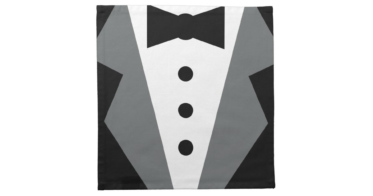 Tuxedo Napkin | Zazzle