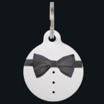 Tuxedo Pet ID Tag<br><div class="desc">The name's Whiskers, Mister Whiskers. You've always suspected your crafty kitten of wearing a tuxedo and a 9mm pistol under his fluffy fur, and his penchant for Vodka Martinis, "shaken not stirred, " seem to ring an iconic British bell. Suave and sneaky though your cat may be, he'll look even...</div>