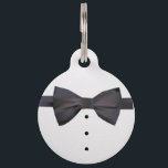Tuxedo Pet ID Tag<br><div class="desc">The name's Whiskers, Mister Whiskers. You've always suspected your crafty kitten of wearing a tuxedo and a 9mm pistol under his fluffy fur, and his penchant for Vodka Martinis, "shaken not stirred, " seem to ring an iconic British bell. Suave and sneaky though your cat may be, he'll look even...</div>