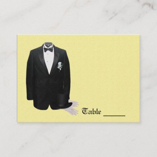 Tuxedo Place Card Business Cards