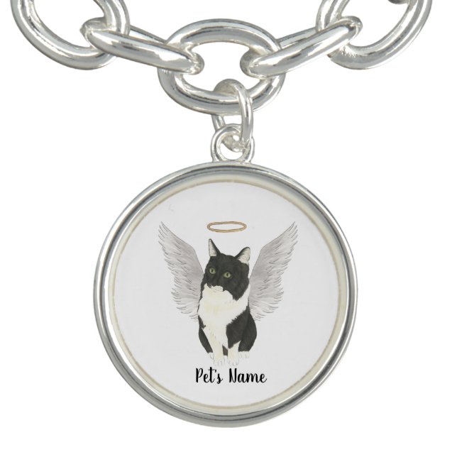 Tuxedo Ragamuffin Domestic Medium Cat Sympathy Bracelet (Design)