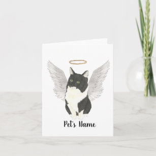 Tuxedo Ragamuffin Domestic Medium Cat Sympathy Card