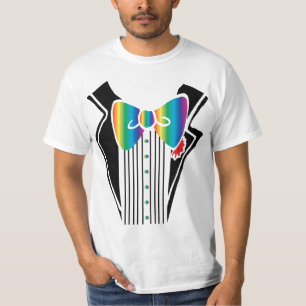 Tuxedo - Rainbow Tie T-Shirt