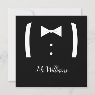 Tuxedo Ring Bearer Proposal Card