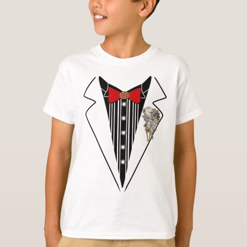 Tuxedo_ Steampunk Wedding Design T_Shirt