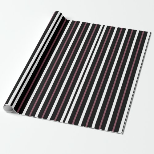 Tuxedo Stripes Masculine Aesthetic Wrapping Paper