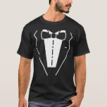 Tuxedo T-Shirt<br><div class="desc">Show your class with this beauty. Works great for the reception,  the bachelor party,  or just about any occation that requires "casual black-tie" attire.</div>
