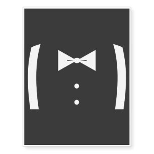 Tuxedo  temporary tattoos