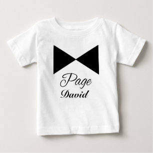 Tuxedo Tie Customizable Page Boy Tshirt