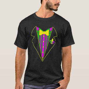 Tuxedo Tuesday Gras Carnival Festival Party Costum T-Shirt