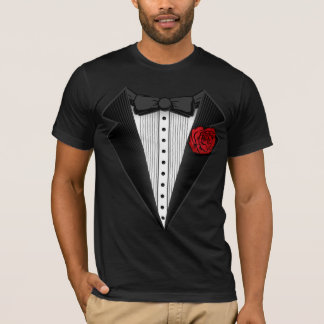 tuxedo tux tee shirt. classy.