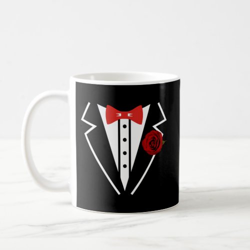 Tuxedo Wedding Fake Tux Bachelor Prom Wedding Coffee Mug