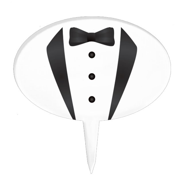 Tuxedo wedding gifts and props for groom cake topper (Front)