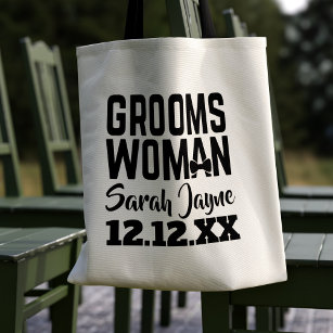 Tuxedo Wedding Groomswoman Tote Bag