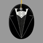 Tuxedo Wedding Personalized Christmas Ornament