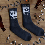 Tuxedo Wedding Personalized Groomsman Black Socks at Zazzle