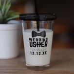 Tuxedo Wedding Usher Bridal Party Tumbler at Zazzle