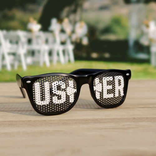 Tuxedo Wedding Usher Retro Sunglasses