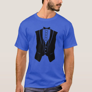 Tuxedo White With Bow Tie Suit Funny Men Women Kid T-Shirt