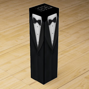 Tuxedo Wine Gift Box