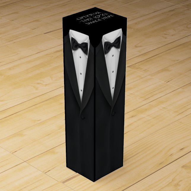 Tuxedo Wine Gift Box (Front)