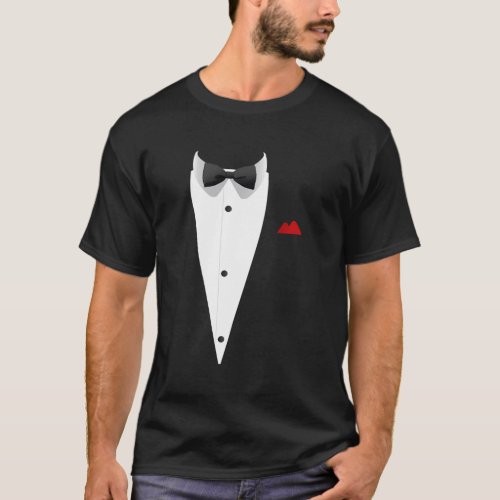 Tuxedo With Bowtie For Wedding And Special Occasio T_Shirt