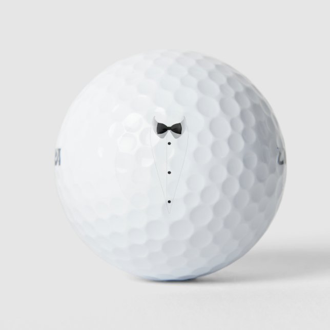 Tuxedo  with Bowtie For Weddings Golf Balls (Front)