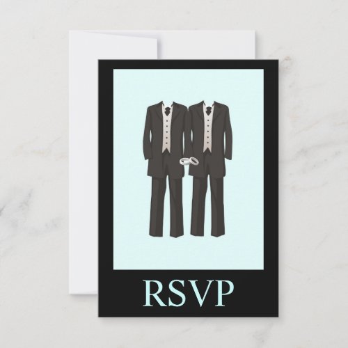 Tuxedos RSVP Personalized Announcements