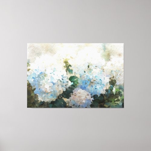   TV2 Blue Pink Hydrangea Canvas Print