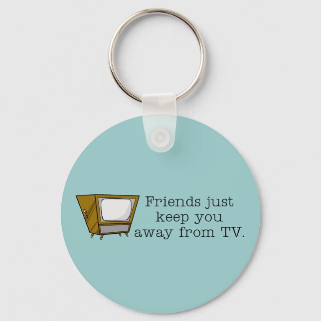 TV Addict Keychain (Front)